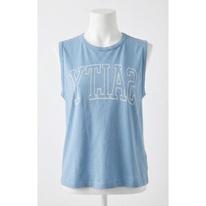 NEW Z SUPPLY women's salty muscle tank top in blue